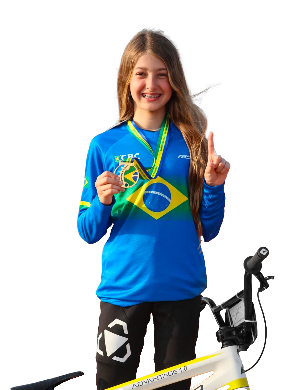 Atleta de BMX apoiada pela PONTZ